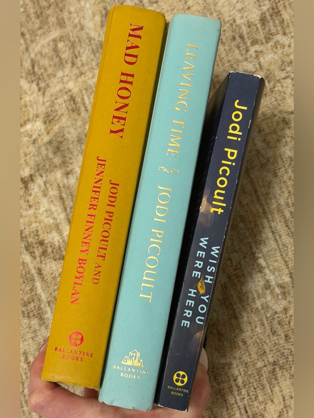 Jodi Picoult Book Bundle: Mad Honey, Wish You Were Here, Leaving Time.